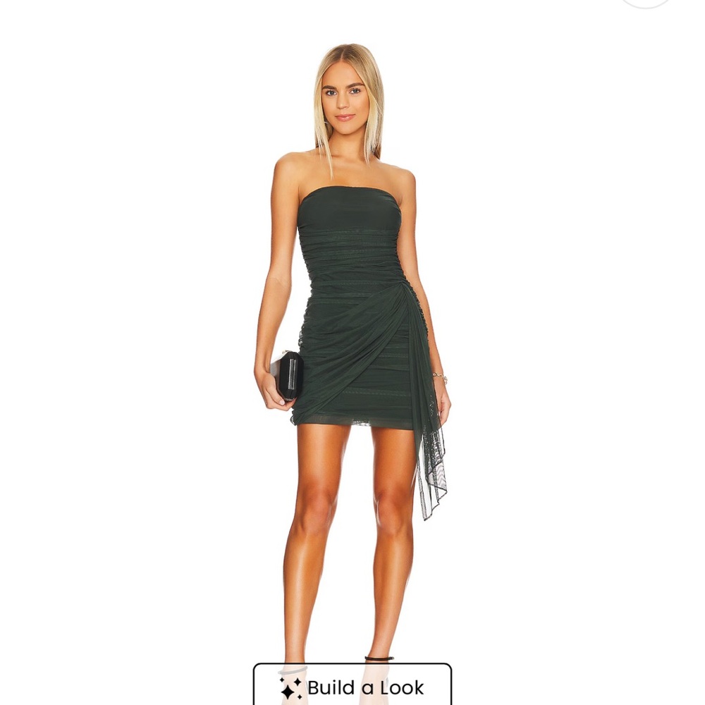 Amanda Uprichard Strapless Emerald Dress